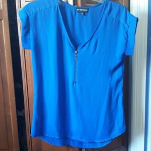 My Michelle Blue Zip Blouse Top! 💙